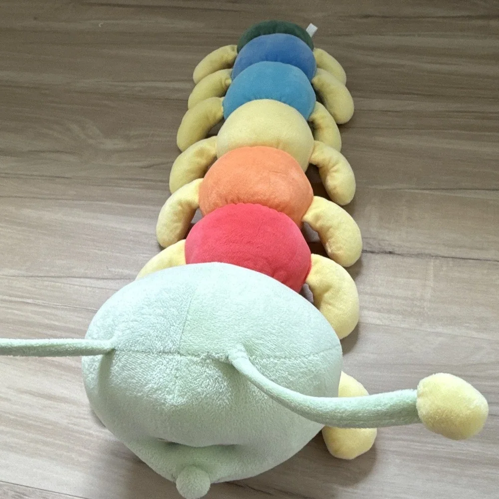 Large 🐛Caterpillar Super Cute Plush Stuffed Animal Toy Multicolor Soft 30inches